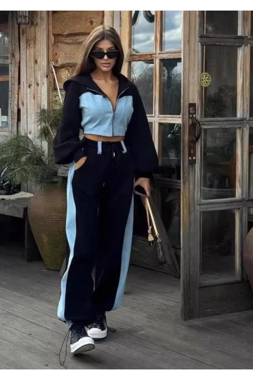 Denim Garnili Takım