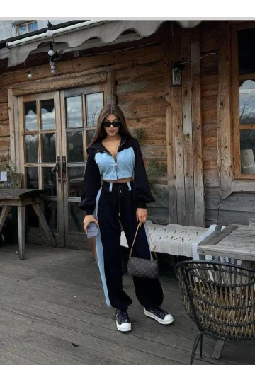 Denim Garnili Takım