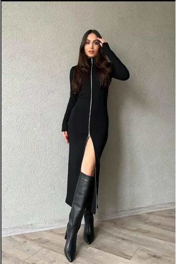 fermuarlı Elbise