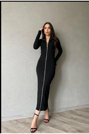 fermuarlı Elbise