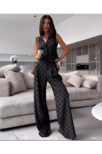 Flok Baskılı Gcci Takım