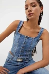 Denim crop